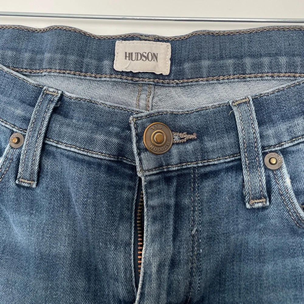 Hudson Jeans Blue Denim Skinny Low Rise Stretch Classic Wash | Size 27 - Picture 10 of 15